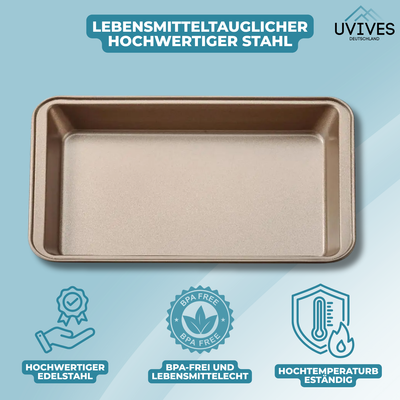 Backform mit Trennwand | 18 Stücke | Antihaftbeschichtet & Spülmaschinenfest