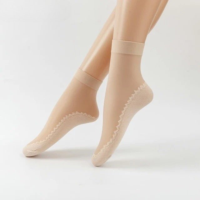 5+5 Gratis | Damen Anti-Rutsch Socken | Atmungsaktiv & Verstärkte Zehen | Unsichtbare No-Show Passform für Sommer