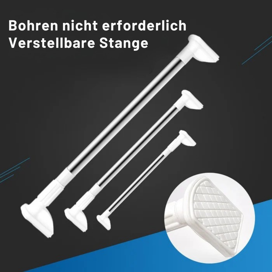 Verstellbare Stange ohne Bohren