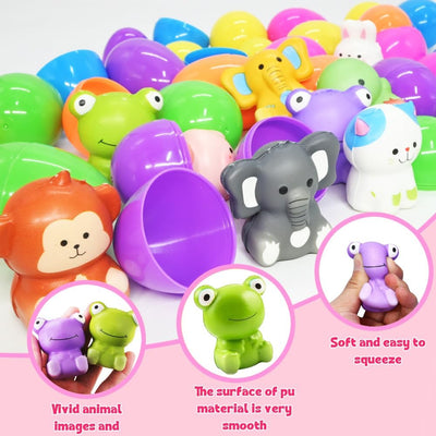 🔥Ostern Beste Geschenk 50% RABATT-🎁24 STÜCKE Gefüllte Oster Eier Langsam Aufsteigende Squishy Spielzeuge
