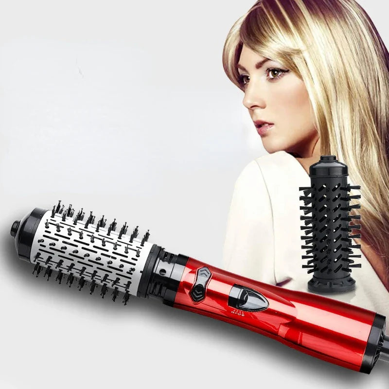 LockenUndStil™ 3-in-1-Ratschen-Hairstyler-Bürste