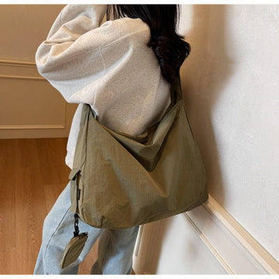 Damen Umhängetasche | Große Umhängetasche mit Außentasche | Lässig & Modisch | Hobo Tasche