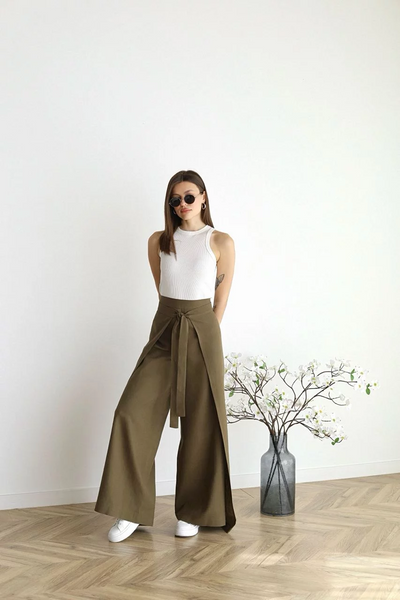 Greta™ Lose Leinenhosen