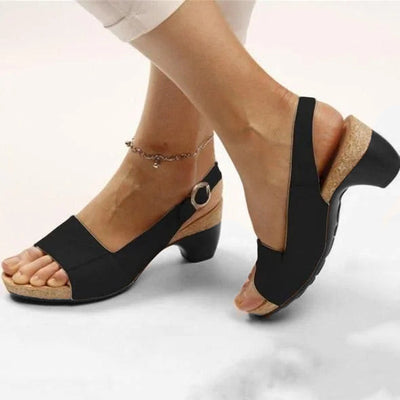Bequeme elegante Schuhe mit niedrigem dicken Absatz (🔥KAUF 2 GRATIS VERSAND)
