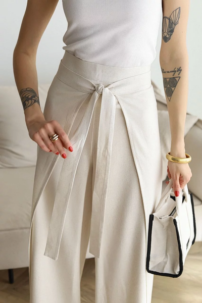Greta™ Lose Leinenhosen