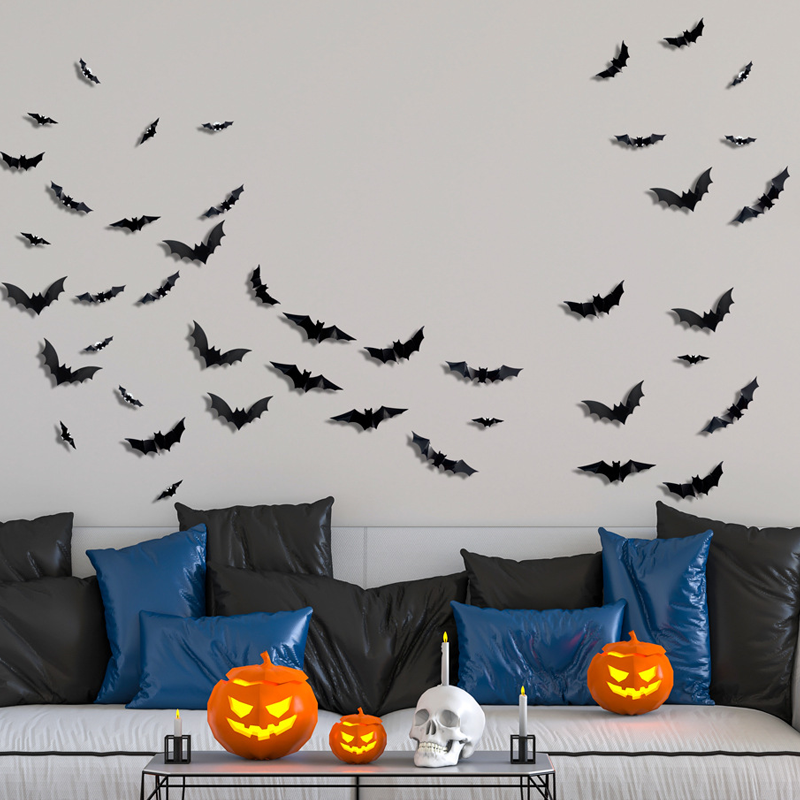 Halloween LED-Leuchten | GruselFlügel™ | Festliche Deko mit Fledermaus-Design | Batteriebetrieben & Wiederverwendbar