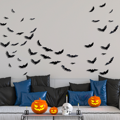 Halloween LED-Leuchten | GruselFlügel™ | Festliche Deko mit Fledermaus-Design | Batteriebetrieben & Wiederverwendbar