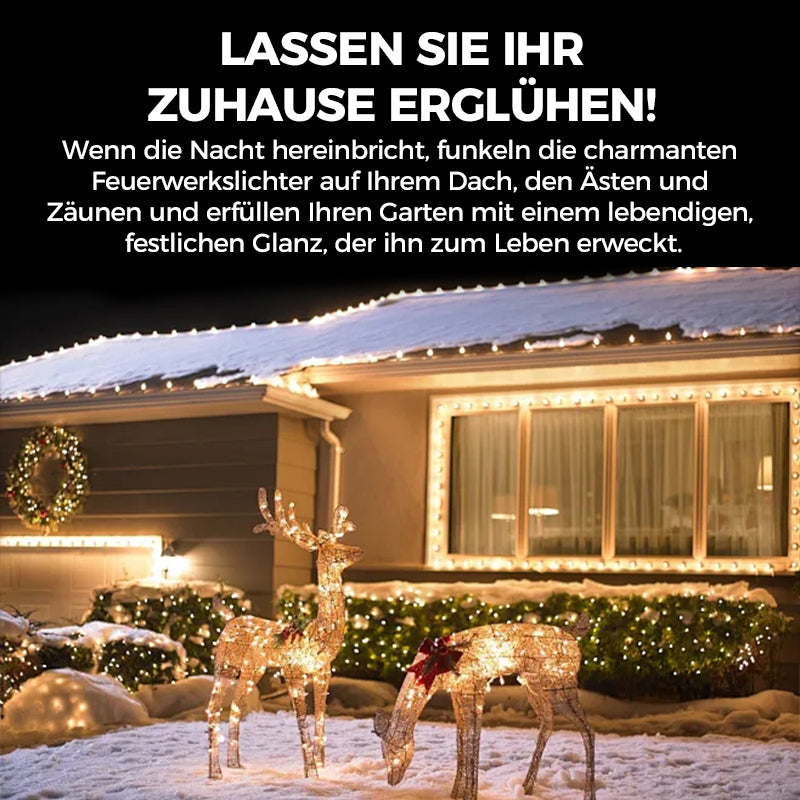 Weihnachtsdekoration | WeihnachtsCharme™ | Funkelnde LED Ornamente | Festlicher Glanz & Wiederverwendbar