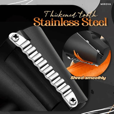 Gemüseschneider & Spiralschneider | Ergonomischer Karotten-Schäler & Curler | Edelstahlklinge