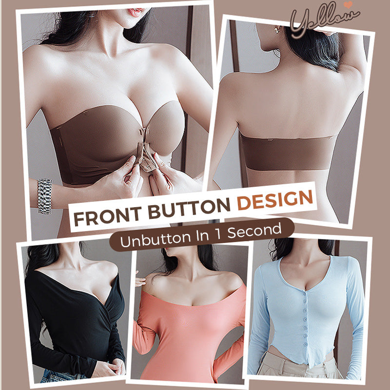 Damen BH mit Frontverschluss | Push-up Effekt | Rutschfest & Atmungsaktiv | Verstellbare Träger