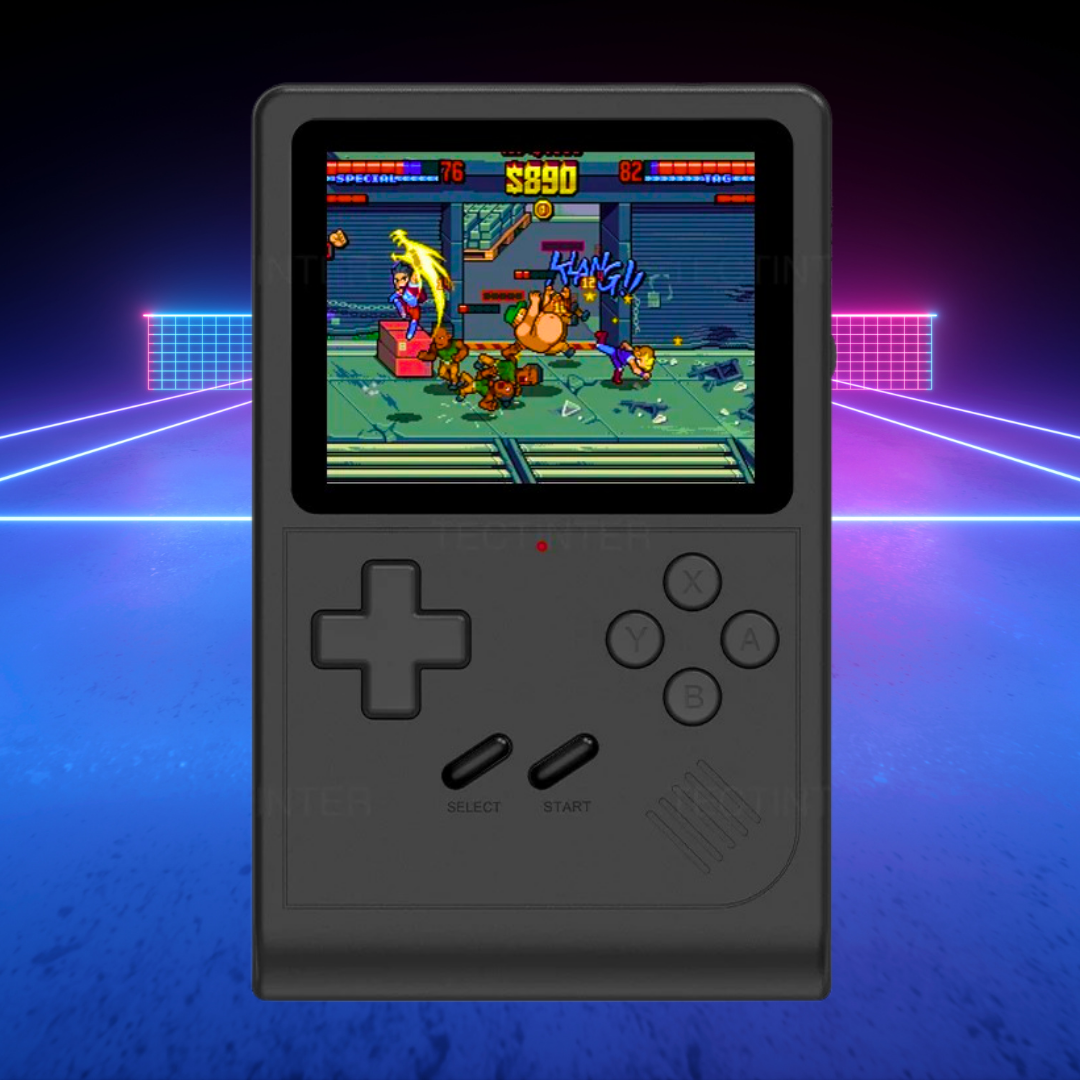 Retro Handgerät Spielkonsole | Klassische Arcade-Spiele | Tragbar & Kinderfreundlich