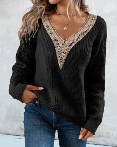 Chantal | Eleganter Pullover mit V-Ausschnitt