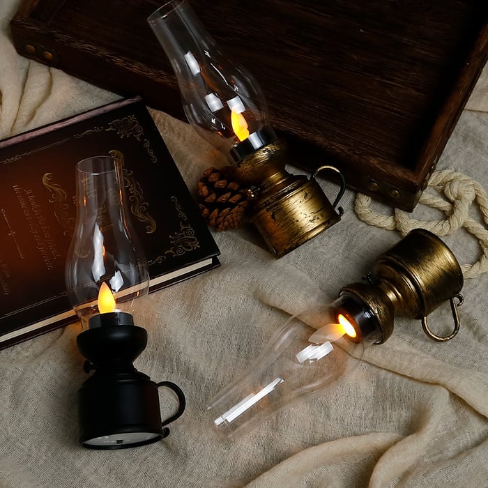 CandleLight – LED-Vintage-Petroleumlampe Elektronische Swing-Kerze