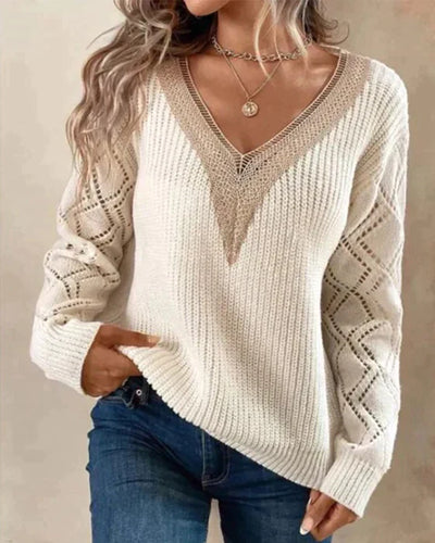 Chantal | Eleganter Pullover mit V-Ausschnitt