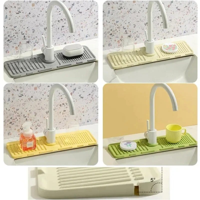 TrockeneZone™ Wasserhahnschutz & Abtropfmatte