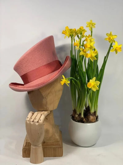 Damen Zylinderhut asymmetrisch | Handgefertigt & Elegantes Design | Hochwertige Wollstruktur