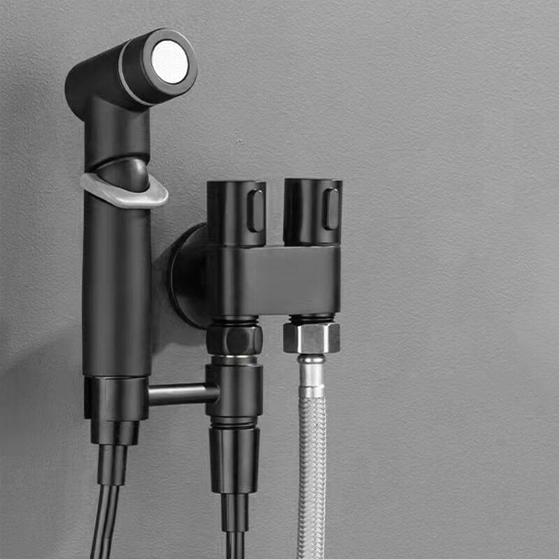 2-Wege Wasserhahnventil aus Messing | 1-in-2-out Umschaltventil | Doppelsteuerung für Dusche & Bidet