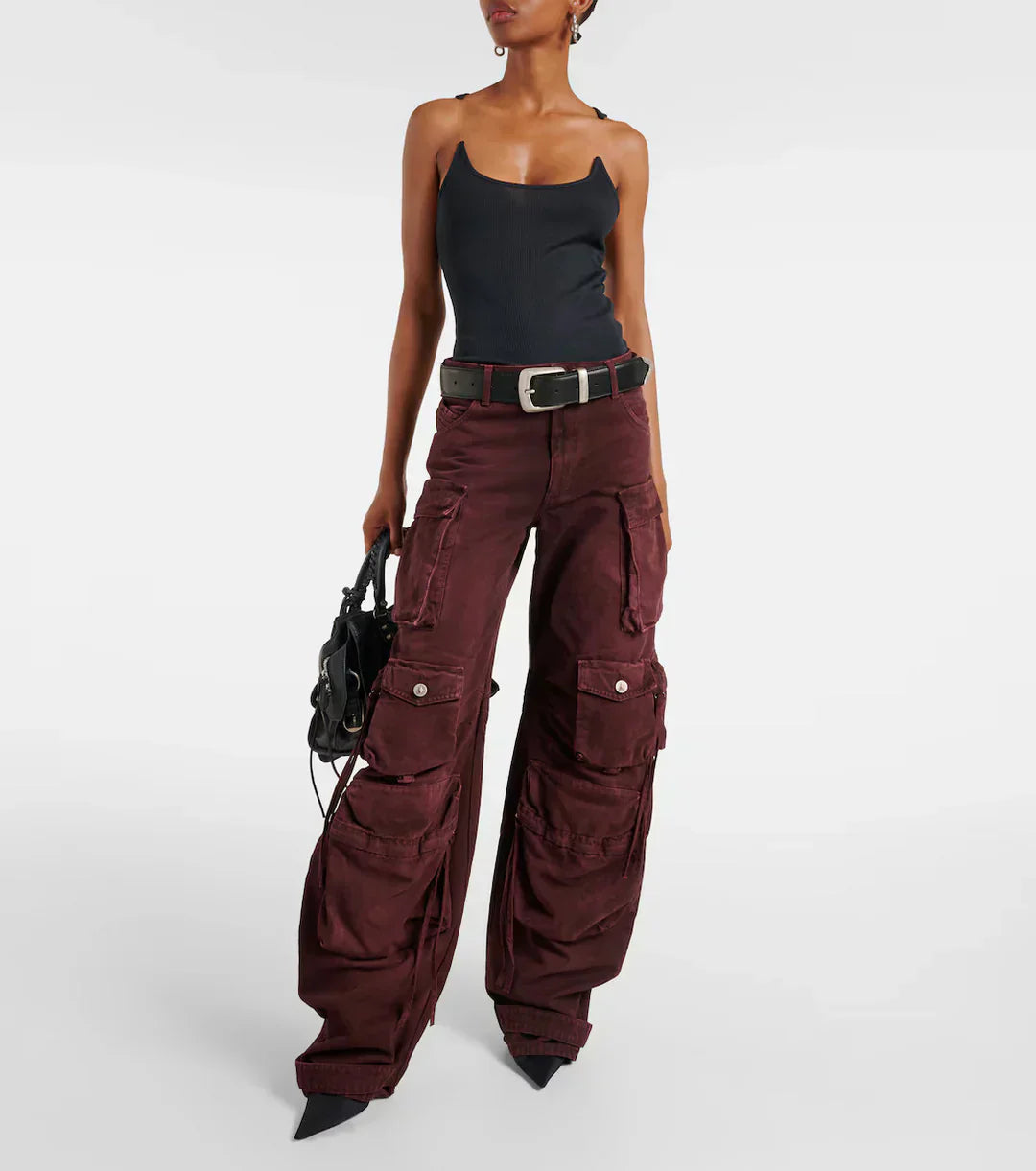 Damen Bandeau Top | Schulterfrei | Geripptes Baumwoll-Design | Figurbetont & Atmungsaktiv