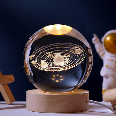 KosmischeSphäre™ 3D-Kristallkugel des Sonnensystems