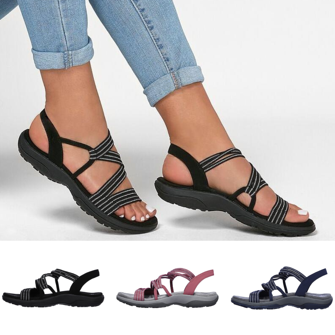 WW -  Orthopädische Elegante Sandalen | Bequeme Riemchensandalen für die Freizeit