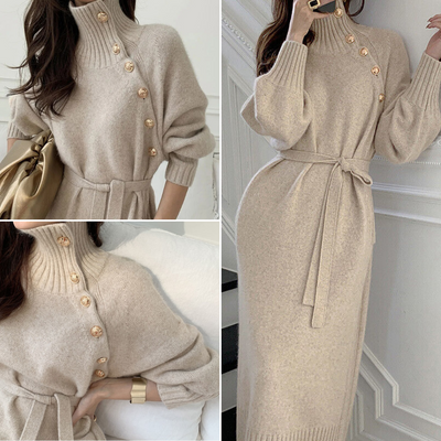 Eleganter Winterkleid für Damen