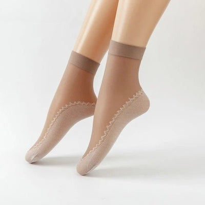 5+5 Gratis | Damen Anti-Rutsch Socken | Atmungsaktiv & Verstärkte Zehen | Unsichtbare No-Show Passform für Sommer