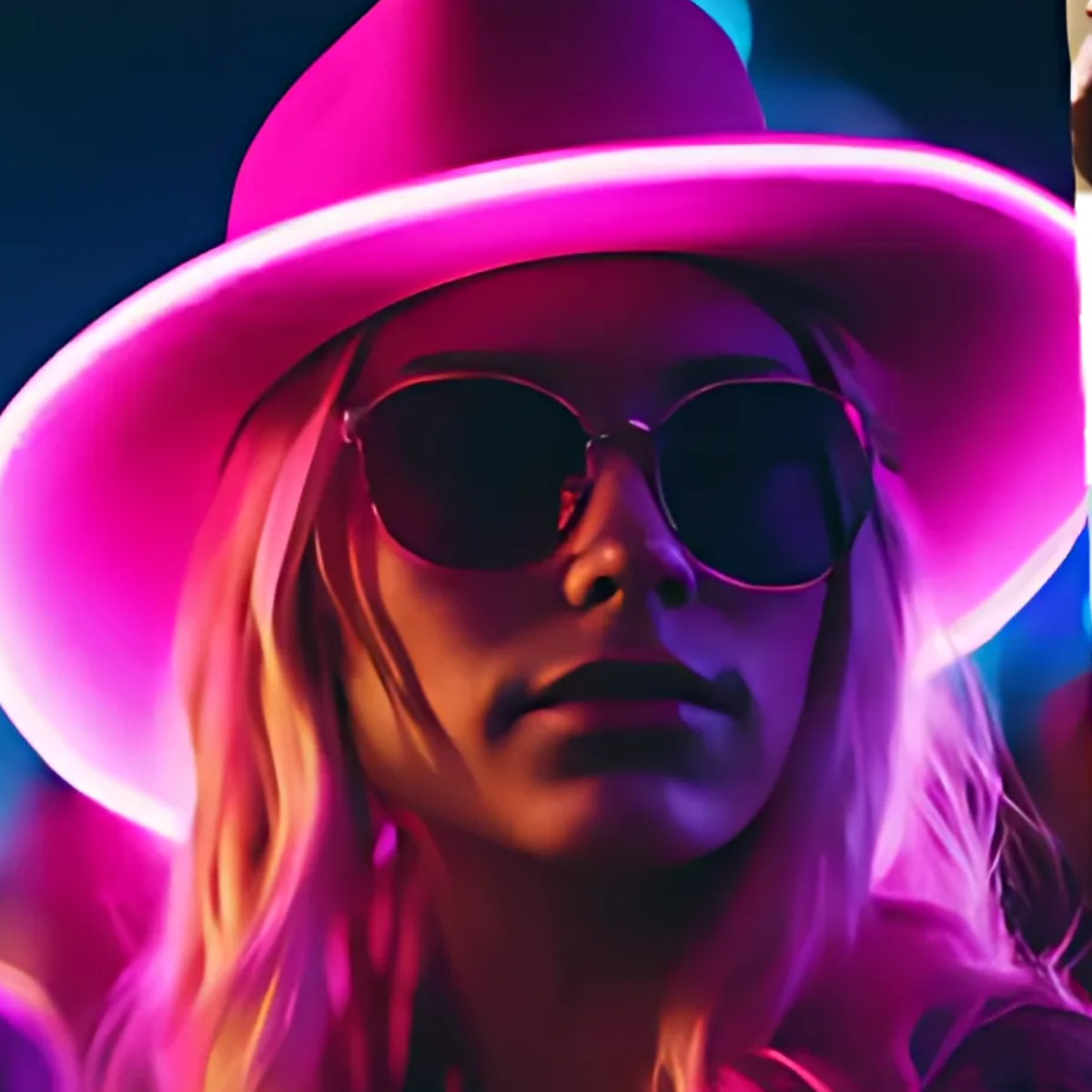 LED Partyhut | Leuchtender Hut mit Neonlichtern | Mehrere Lichtmodi & Einheitsgröße