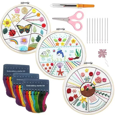 EinfacheStiche™ Kreuzstich-Stickerei-Set für Anfänger