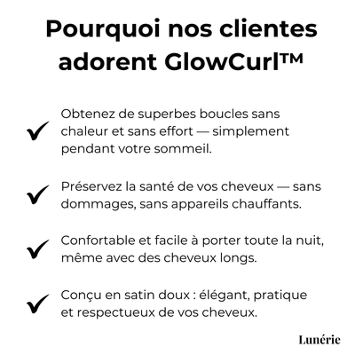 Lockenwickler Hitzefrei | Satin Haarband | Schonende Locken Über Nacht | Für Alle Haartypen