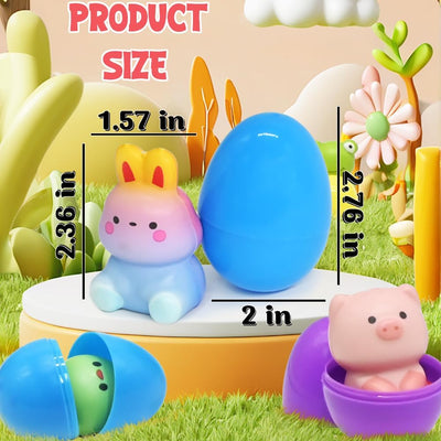 🔥Ostern Beste Geschenk 50% RABATT-🎁24 STÜCKE Gefüllte Oster Eier Langsam Aufsteigende Squishy Spielzeuge