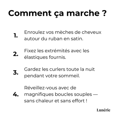 Lockenwickler Hitzefrei | Satin Haarband | Schonende Locken Über Nacht | Für Alle Haartypen