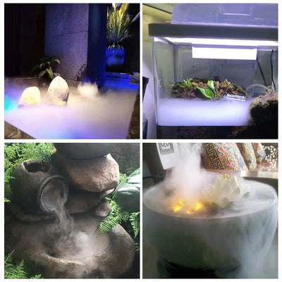 Ultraschall Nebelmaschine | LED-Fog Maker mit Intelligenter Sensor | Deko & Luftbefeuchter für Halloween & Zuhause