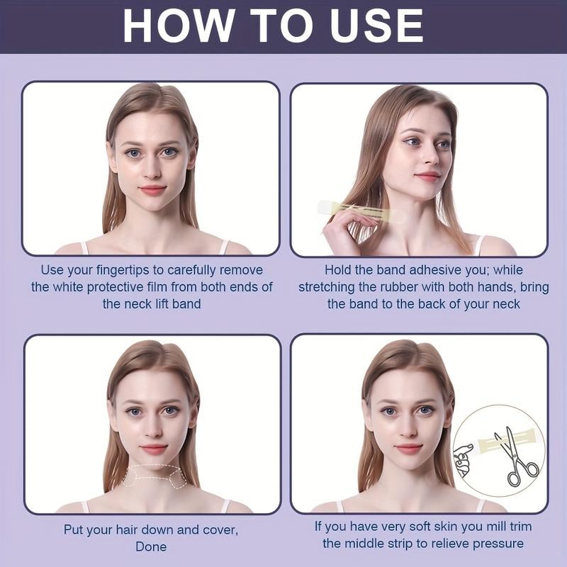 Gesicht & Hals Lifting Tape | Sofortiger Straffungseffekt | Unsichtbar, Hautfreundlich & Langanhaltend
