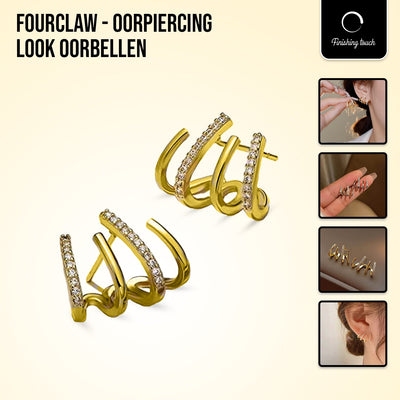 GoldeneAura™ Goldreifen-Ohrringe