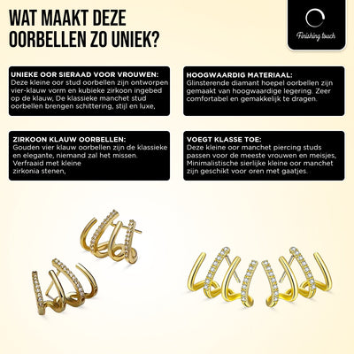 GoldeneAura™ Goldreifen-Ohrringe