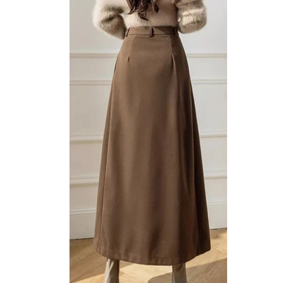 Faltenrock Mit Hoher Taille Für Damen | Lässig