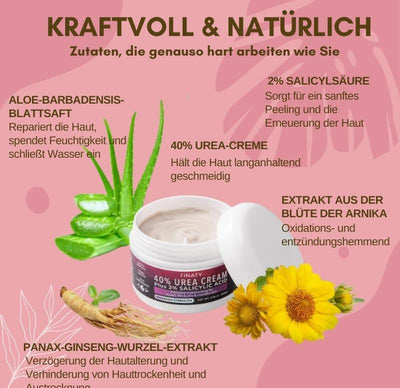 1+1 Gratis | Medizinische Fußpflegecreme | Gegen Pilz, Ekzeme & rissige Haut | Regenerierend, feuchtigkeitsspendend & mit Arnika