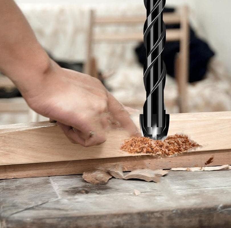 Bohrer Set | 7-teilig | Hartmetall | 4-Schneiden Kreuzdesign | Universell kompatibel