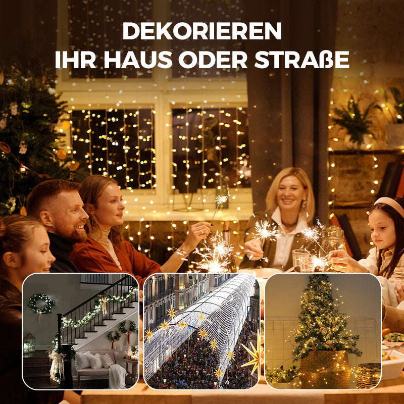 Weihnachtsdekoration | WeihnachtsCharme™ | Funkelnde LED Ornamente | Festlicher Glanz & Wiederverwendbar