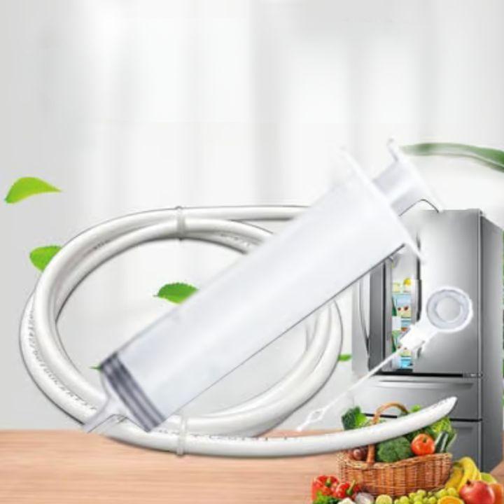 Reinigungsset Kühlschrank & Abfluss | Flexible Bürste & Sprühflasche | Hygienische Tiefenreinigung