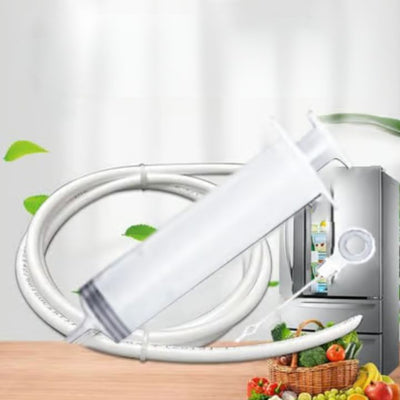 Reinigungsset Kühlschrank & Abfluss | Flexible Bürste & Sprühflasche | Hygienische Tiefenreinigung