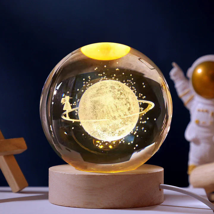 KosmischeSphäre™ 3D-Kristallkugel des Sonnensystems