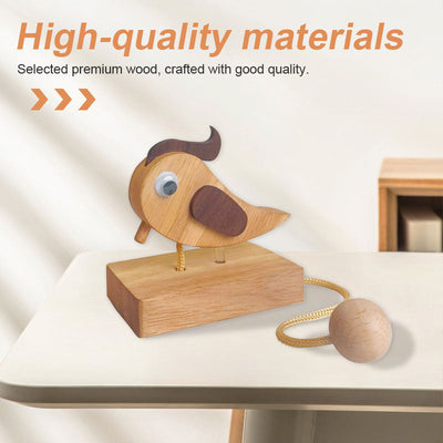 Specht Türklingel | Handgefertigtes Holzdesign | Nostalgisch & Kinderfreundlich