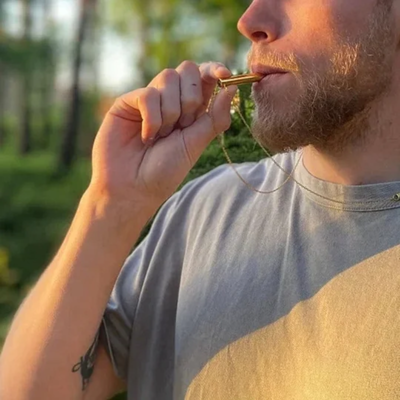 Anti-Dampf Halskette aus Edelstahl | Stressabbau & Achtsamkeits-Tool | Natürlich Ruhiger Atmen