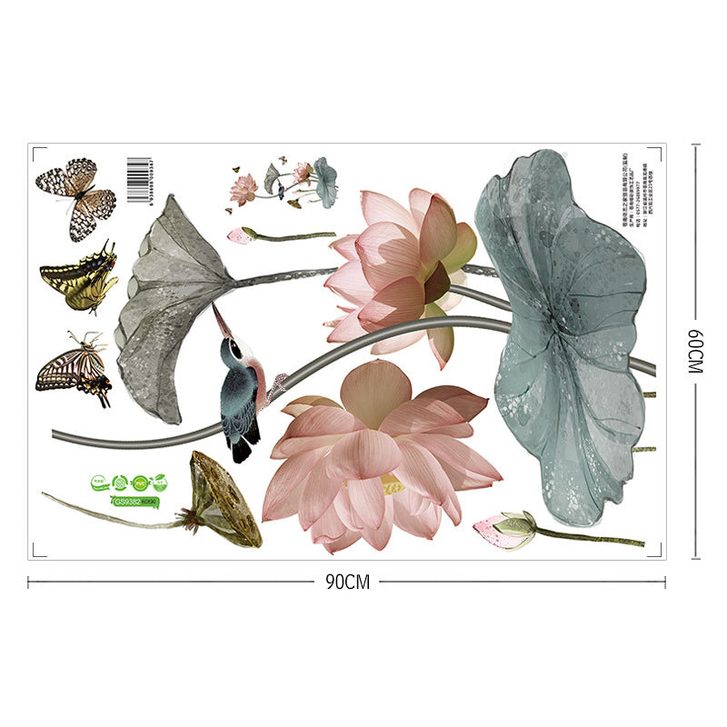 Blume Kreative Wanddekoration | 3D Effekt | Selbstklebend & Wiederverwendbar | PVC Wandsticker Set