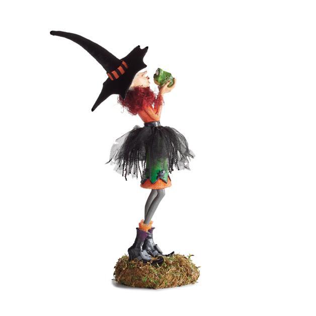 Halloween-Figurine | Handgemachte Hexendekoration | Harz