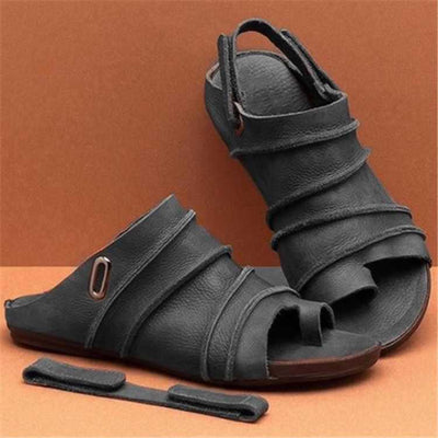 Damen Orthopädische Sandalen | Haltungskorrektur & Schmerzlinderung | Leder | Bequem & rutschfest