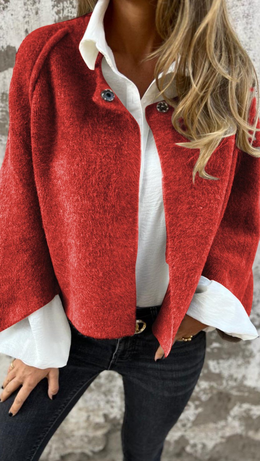 Damen Cardigan | Weiches Strickmaterial | Langer Schnitt bis Oberschenkel | Vielseitig & bequem