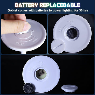 LED Weingläser & Becher | Farbwechsel | Flüssigkeitsaktiviert | Wiederverwendbar