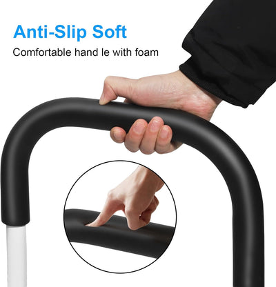 Bettstütze für Senioren | Höhenverstellbar | Rutschfester Griff & Aufbewahrungstasche